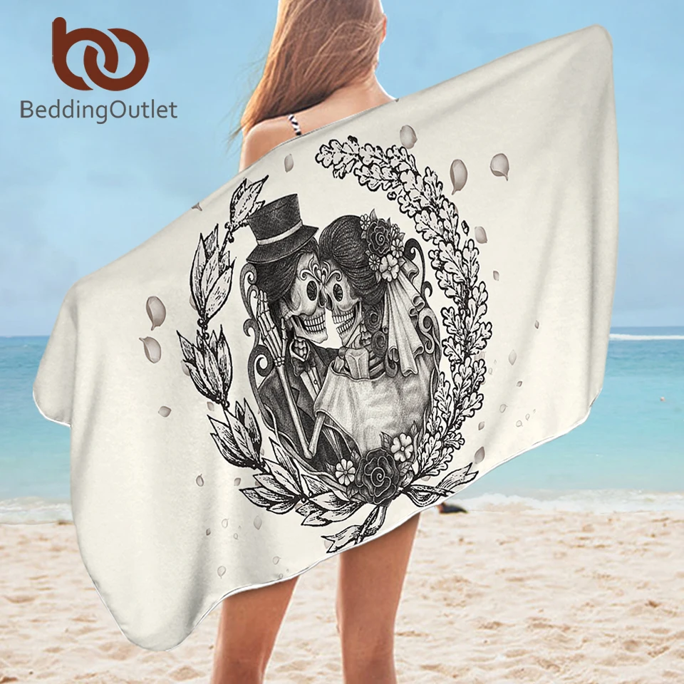 BeddingOutlet Skull Couples Bathroom Towel Microfiber Gothic Beach Towel Wedding Dress Rectangle Yoga Mat 75x150cm Floral toalla
BeddingOutlet Skull Couples Bathroom Towel Microfiber Gothic Beach Towel Wedding Dress Rectangle Yoga Mat 75x150cm Floral toalla