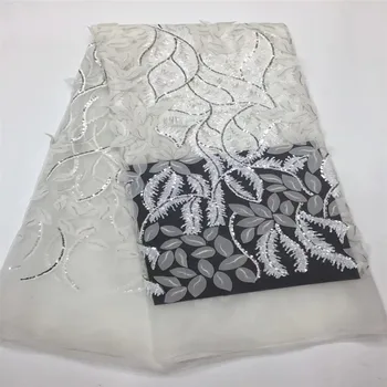 Off white african sequins lace fabric with sequins high end party dress lace HJ117-2
Off white african sequins lace fabric with sequins high end party dress lace HJ117-2