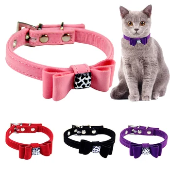 Bowknot Cat Dog Collar Velvet Leopard Print Adjustable Collars Kitten Puppy Pet Collars Pet Accessories Red Pink Black Purple
Bowknot Cat Dog Collar Velvet Leopard Print Adjustable Collars Kitten Puppy Pet Collars Pet Accessories Red Pink Black Purple