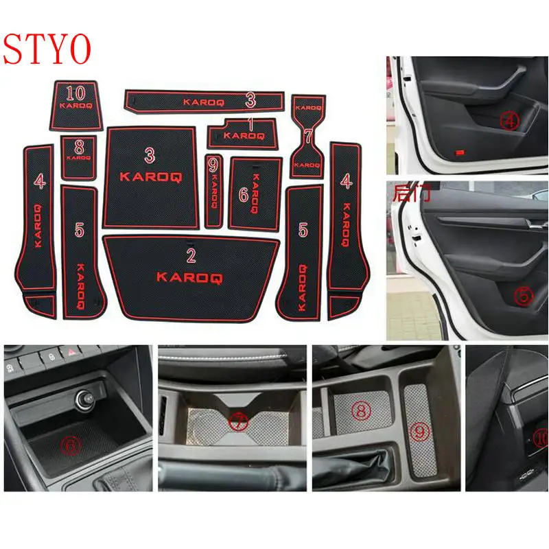 STYO Car Slot Pad Interior Door Groove Mat Latex Anti-Slip Cushion For Skoda1 Karoq 2017 2018 Europe Version
STYO Car Slot Pad Interior Door Groove Mat Latex Anti-Slip Cushion For Skoda1 Karoq 2017 2018 Europe Version