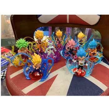 18CM 9 Pcs/set Dragon Ball Fight Scenes Son Goku Broli Vegeta Action Figure PVC Statue Model Toy Kid Gift with Box H464
18CM 9 Pcs/set Dragon Ball Fight Scenes Son Goku Broli Vegeta Action Figure PVC Statue Model Toy Kid Gift with Box H464