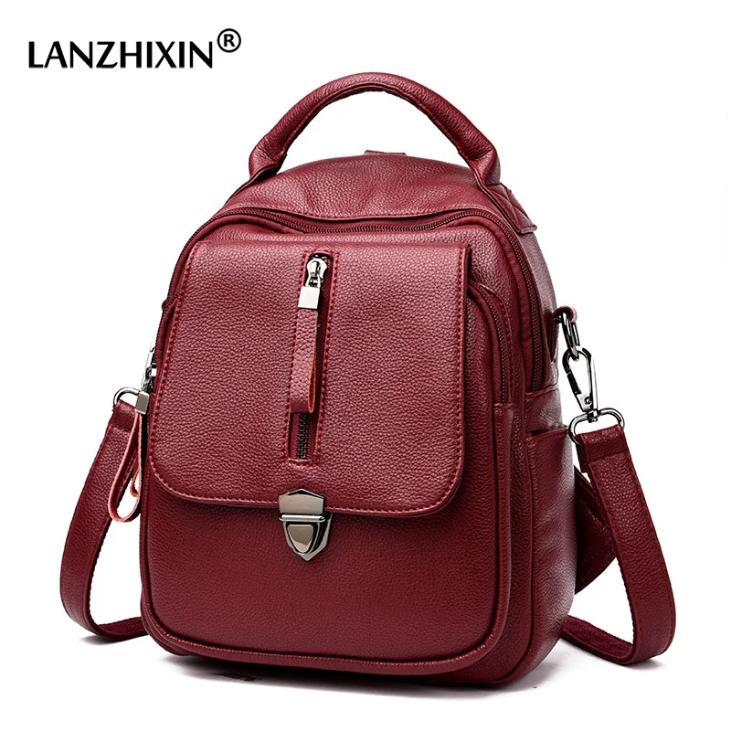 LANZHIXIN Small Women Leather Travel Backpack Fashion Anti-theft Back Pack Luxury Brands Women Bags Designer Mini Backpacks Bag
LANZHIXIN Small Women Leather Travel Backpack Fashion Anti-theft Back Pack Luxury Brands Women Bags Designer Mini Backpacks Bag