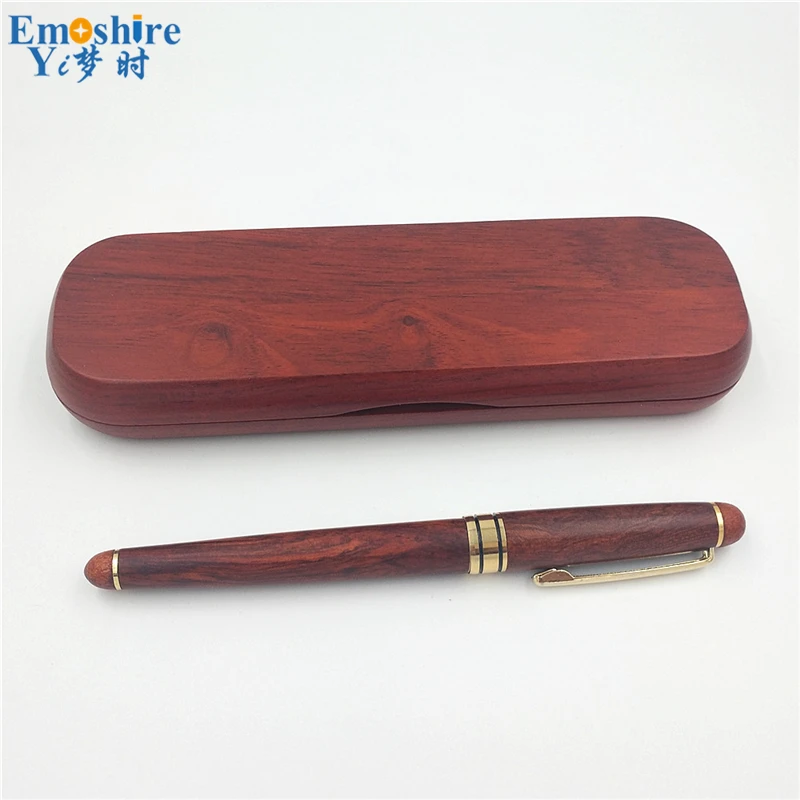 Emoshire (3) Imported pear mahogany signature pen suit boutique mahogany natural character high - end business gifts custom