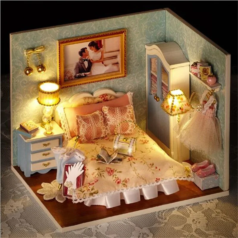 4 styles Assemble DIY Wooden House Toy Wooden Doll Houses Miniature Dollhouse toys With Furniture LED Lights Birthday gifts
4 styles Assemble DIY Wooden House Toy Wooden Doll Houses Miniature Dollhouse toys With Furniture LED Lights Birthday gifts