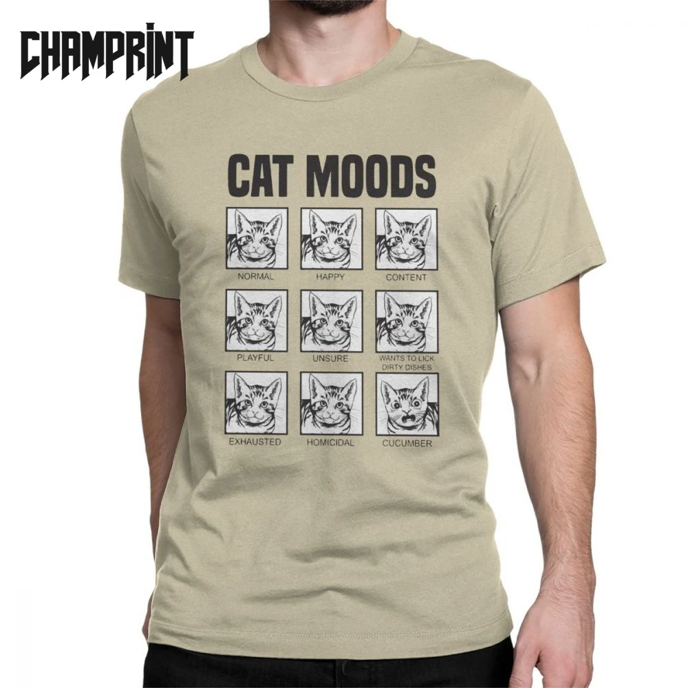 Cat Moods Meme Cute Cats Adorable Gift Men T Shirts Pet Kitten Love Meow Animal Funny Tees Short Sleeve T-Shirt 100% Cotton
Cat Moods Meme Cute Cats Adorable Gift Men T Shirts Pet Kitten Love Meow Animal Funny Tees Short Sleeve T-Shirt 100% Cotton
