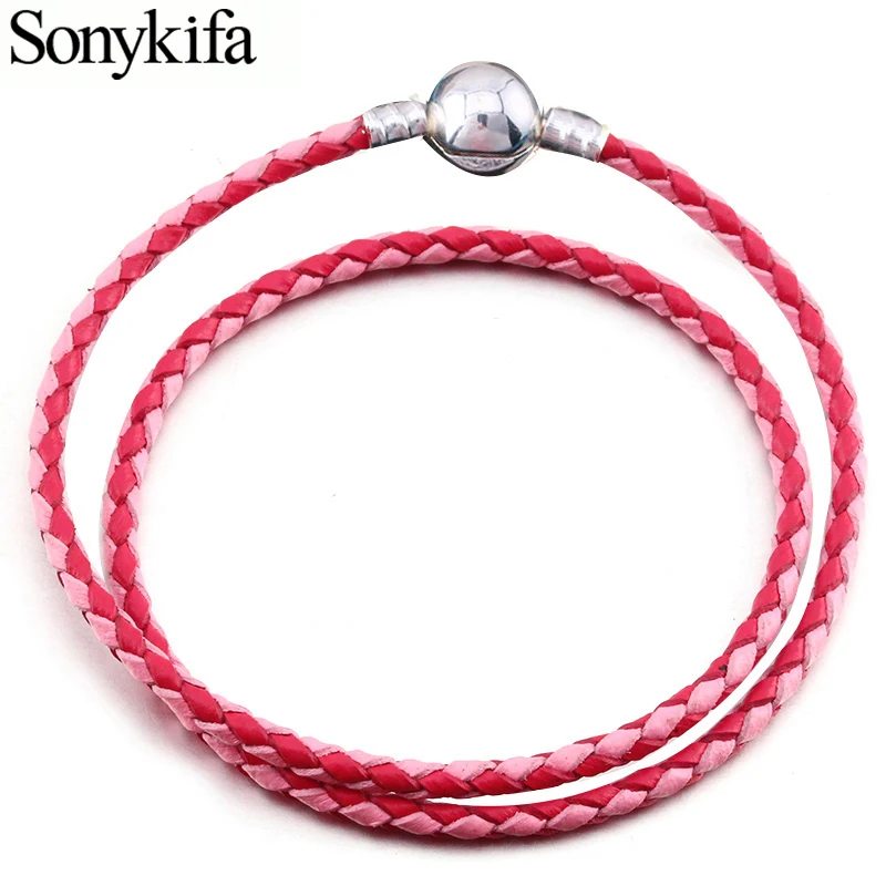 Sonykifa Newest High Quality Fashion 9 Colors Leather Chain Charm Bracelets For Women DIY Pandora Bracelet Jewelry Accessories
Sonykifa Newest High Quality Fashion 9 Colors Leather Chain Charm Bracelets For Women DIY Pandora Bracelet Jewelry Accessories