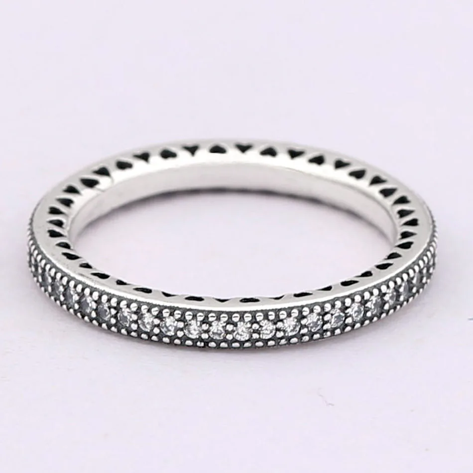 Authentic 925 Sterling Silver Ring Stackable Love Hearts With Crystal Rings For Women Wedding Party Gift Fine Europe Jewelry
Authentic 925 Sterling Silver Ring Stackable Love Hearts With Crystal Rings For Women Wedding Party Gift Fine Europe Jewelry