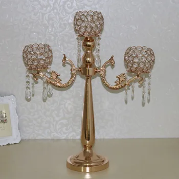 European three-head candlestick creative metal crafts fashion luxury hotel decoration ornaments wedding props 10pcs
European three-head candlestick creative metal crafts fashion luxury hotel decoration ornaments wedding props 10pcs