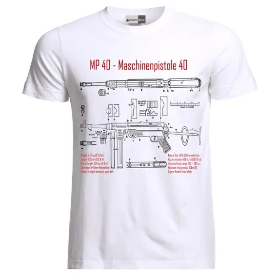2019 Summer Hot Sale Cotton MP40 Schmeisser Submachine Gun Maschinenpistole Entwurf Blueprint T-ShirtFunny T Shirts
2019 Summer Hot Sale Cotton MP40 Schmeisser Submachine Gun Maschinenpistole Entwurf Blueprint T-ShirtFunny T Shirts
