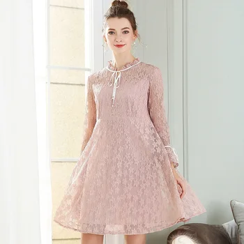 2017Spring Female Plus size elegant empire cute Lace dress Ruffed collar butterfly sleeve flare dress beautiful vestido M-XXXXXL
2017Spring Female Plus size elegant empire cute Lace dress Ruffed collar butterfly sleeve flare dress beautiful vestido M-XXXXXL
