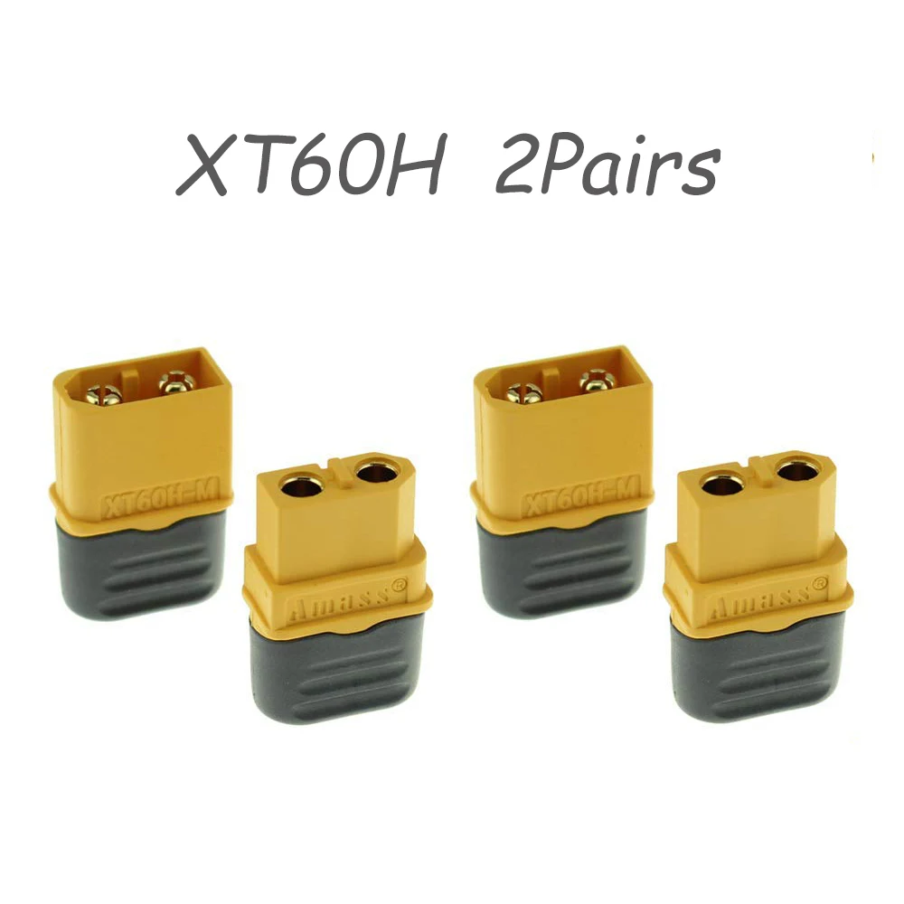 Original Amass 2 Pairs XT60H Connector Plug Male Female For RC FPV Lipo Battery RC Quadcopter
Original Amass 2 Pairs XT60H Connector Plug Male Female For RC FPV Lipo Battery RC Quadcopter