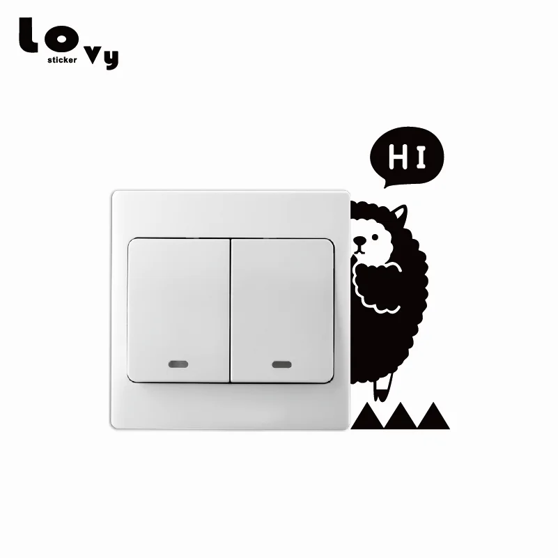 Cute Hiding Sheep Light Switch Sticker Creative Cartoon Animal Vinyl Wall Sticker for Kids Room Bedroom Home Decor
Cute Hiding Sheep Light Switch Sticker Creative Cartoon Animal Vinyl Wall Sticker for Kids Room Bedroom Home Decor
