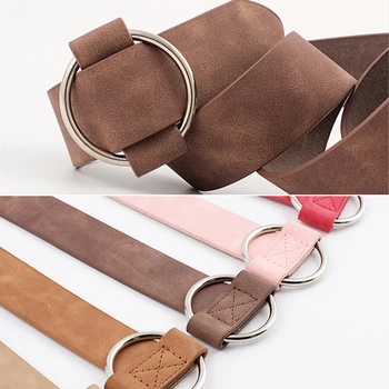 Womens Girls PU Jeans No Hole Wide Belts Waistband Fashion Dress Round Buckle Cinch Belts
Womens Girls PU Jeans No Hole Wide Belts Waistband Fashion Dress Round Buckle Cinch Belts