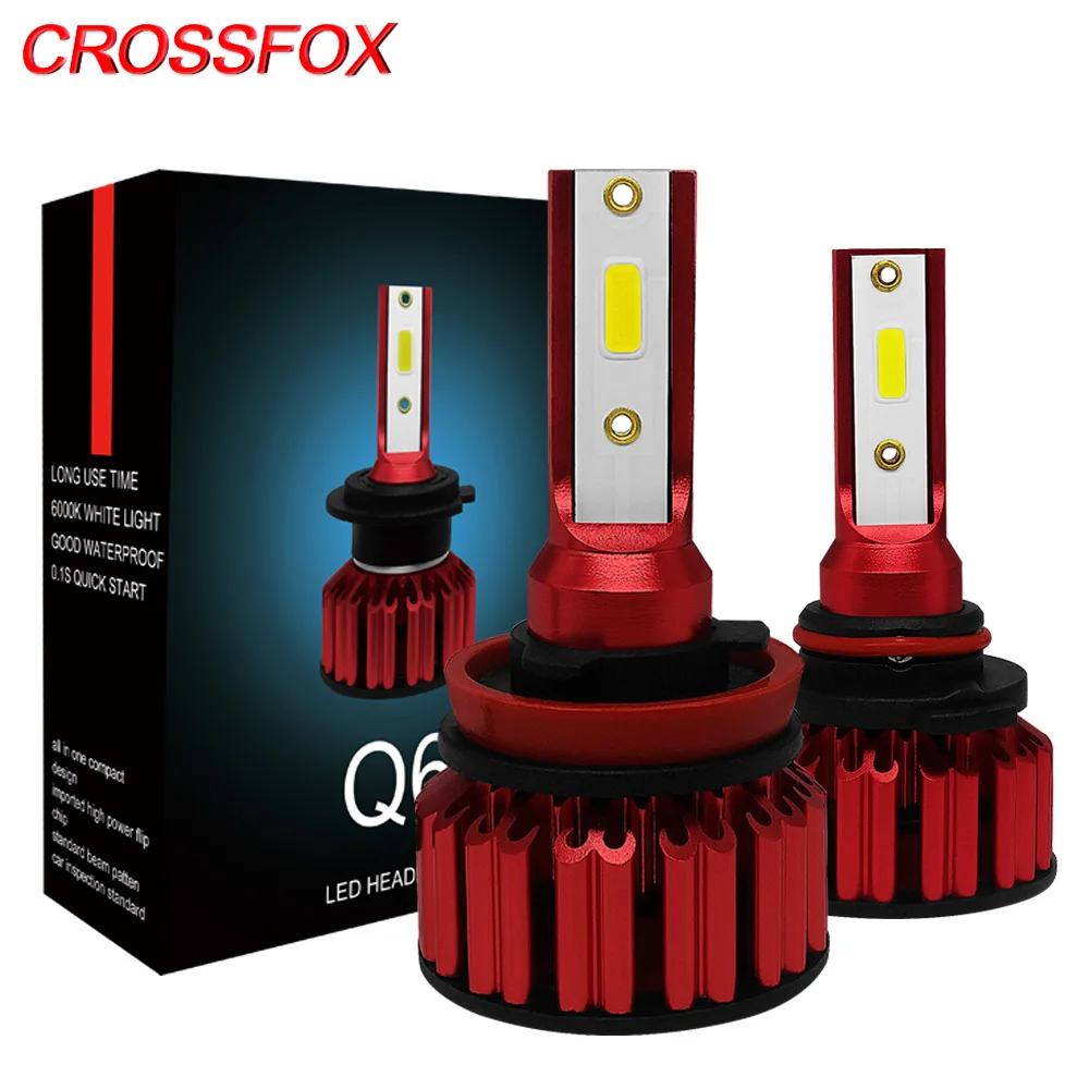 CROSSFOX Car LED H11 12V 6000K 9005 9006 9003 HB2 HB3 HB4 H7 H4 LED Headlight Bulbs Auto Lamp Automobile Lights Styling
CROSSFOX Car LED H11 12V 6000K 9005 9006 9003 HB2 HB3 HB4 H7 H4 LED Headlight Bulbs Auto Lamp Automobile Lights Styling