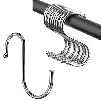 10 PCS New Stainless S Hooks Kitchen Pot Pan Hanger Clothes Storage Rack Hanging Hooks
10 PCS New Stainless S Hooks Kitchen Pot Pan Hanger Clothes Storage Rack Hanging Hooks