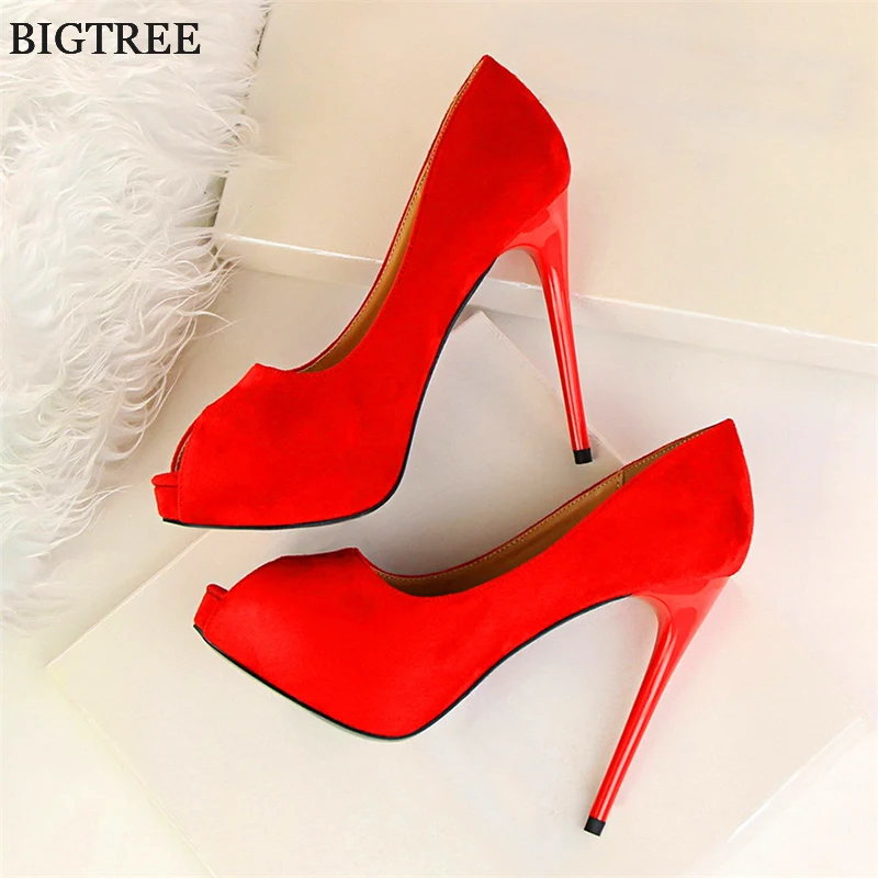 2019 New Autumn Fashion Platform Women Pumps Concise Solid Flock High Heels 12cm Shoes Women's Peep Toe Shallow Sexy Party Shoes
2019 New Autumn Fashion Platform Women Pumps Concise Solid Flock High Heels 12cm Shoes Women's Peep Toe Shallow Sexy Party Shoes