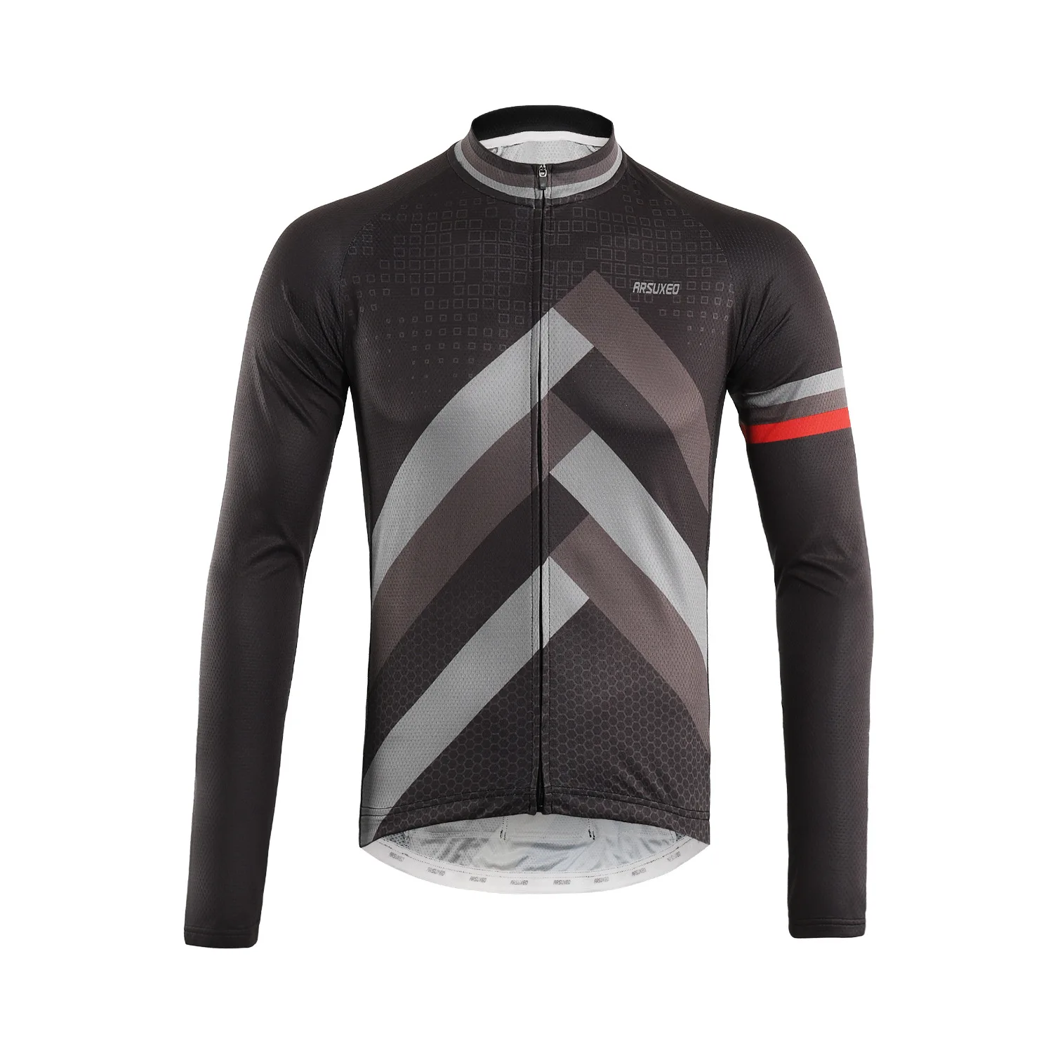 ARSUXEO Full Zipper Cycling Jersey with Back Reflective Stripe Men Breathable Long Sleeve Bicycle Clothing Shirts MTB Clothing
ARSUXEO Full Zipper Cycling Jersey with Back Reflective Stripe Men Breathable Long Sleeve Bicycle Clothing Shirts MTB Clothing