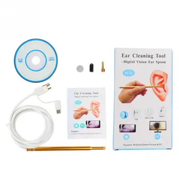 3-in-1 Ear Spoon Cleaning Endoscope 1.0 Pixel HD Visual Ear Spoon Multifunctional Earpick Ear Cleaner
3-in-1 Ear Spoon Cleaning Endoscope 1.0 Pixel HD Visual Ear Spoon Multifunctional Earpick Ear Cleaner