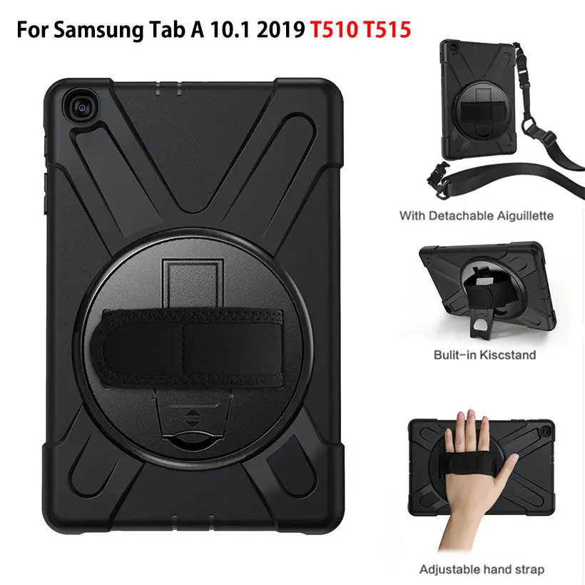 Case For Samsung Galaxy Tab A 10.1 2019 T510 T515 SM-T510 Cover Funda Shockproof Heavy Duty Silicone Hard Stand With Wrist Strap
Case For Samsung Galaxy Tab A 10.1 2019 T510 T515 SM-T510 Cover Funda Shockproof Heavy Duty Silicone Hard Stand With Wrist Strap