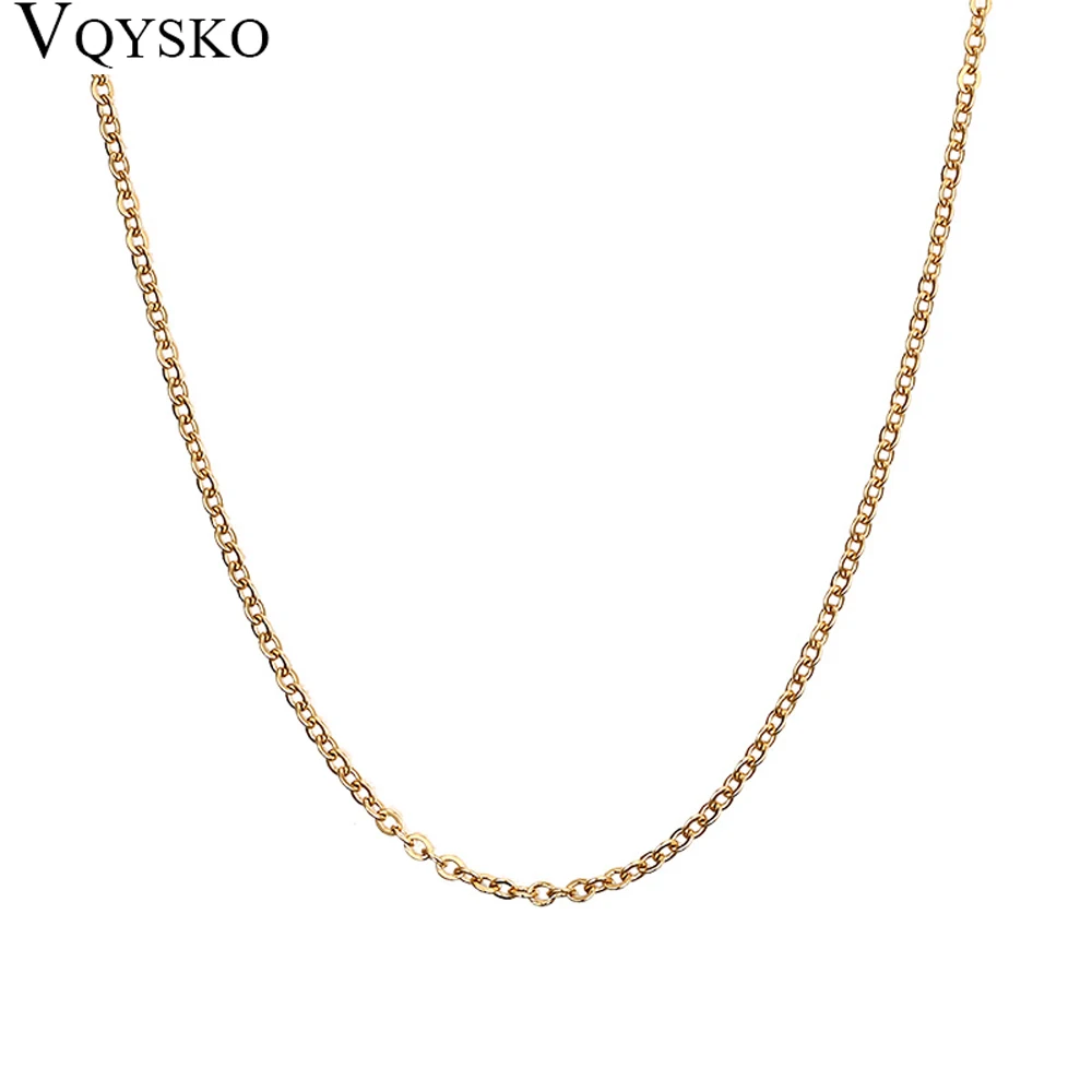 Wholesale 1.5mm O Link Chain for Men/Women Stainless Steel Rose Gold Silver Gold Color Male Female Necklaces Punk Rocky Jewelry
Wholesale 1.5mm O Link Chain for Men/Women Stainless Steel Rose Gold Silver Gold Color Male Female Necklaces Punk Rocky Jewelry