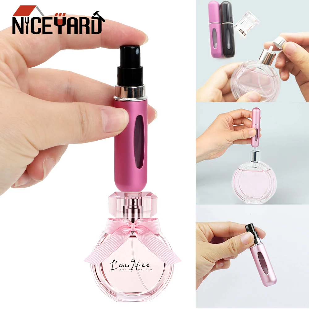 NICEYARD Cosmetic Container Perfume Spray Bottle 5ml Aluminum Mini Jar Portable Refillable Home Storage
NICEYARD Cosmetic Container Perfume Spray Bottle 5ml Aluminum Mini Jar Portable Refillable Home Storage