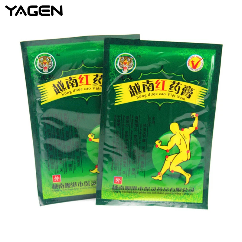 

Red Tiger balm Vietnam Medical Plaster zb pain patches for Muscular Pain Stiff Shoulders Pain Relieving Patch Relief 7cm*10cm