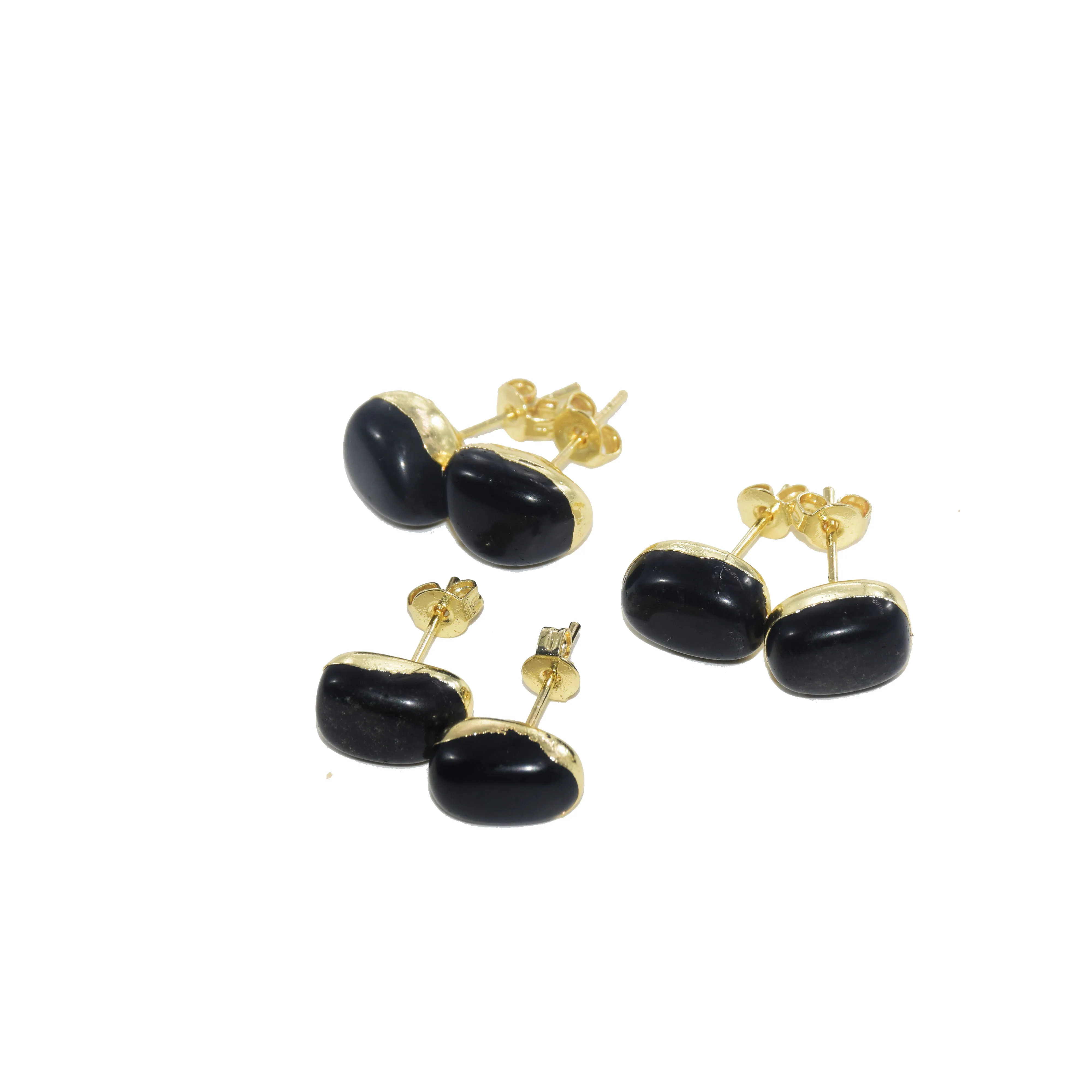 Natural Obsidian Stud earrings femme 2019 Black gold bezel plating New Style Jewelry vintage gem stone earrings women as gift
Natural Obsidian Stud earrings femme 2019 Black gold bezel plating New Style Jewelry vintage gem stone earrings women as gift