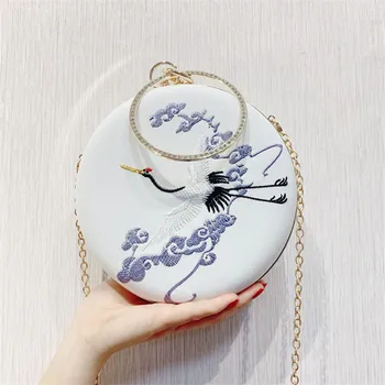 Luxury Flower Embroidery Clutch Bags Mini Wedding Evening Bag Crystal Clutch Purse Female Fox / Crane Evening Phone Pocket M1404
Luxury Flower Embroidery Clutch Bags Mini Wedding Evening Bag Crystal Clutch Purse Female Fox / Crane Evening Phone Pocket M1404