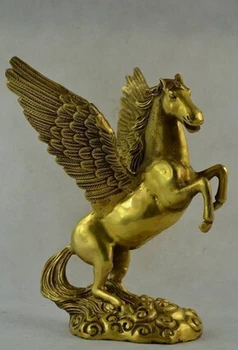 Copper Brass CHINESE crafts Asian Wonderful Collectibles Old Decorated Handwork Pegasus Statue sculpture
Copper Brass CHINESE crafts Asian Wonderful Collectibles Old Decorated Handwork Pegasus Statue sculpture