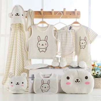 Baby's Sets Baby Clothing organic cotton newborn clothes 13 pieces baby set summer short infant clothing vetement bebe fille new
Baby's Sets Baby Clothing organic cotton newborn clothes 13 pieces baby set summer short infant clothing vetement bebe fille new