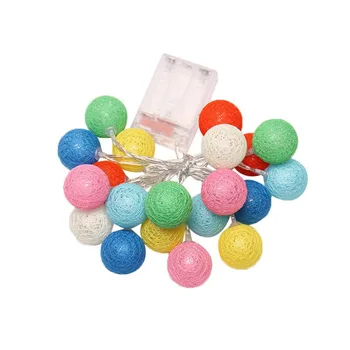 2.3M/1.2M 20 LEDs Cotton Ball String Lights Bettery Wedding Party holiday Bedroom Decorations Fairy Lamp
2.3M/1.2M 20 LEDs Cotton Ball String Lights Bettery Wedding Party holiday Bedroom Decorations Fairy Lamp
