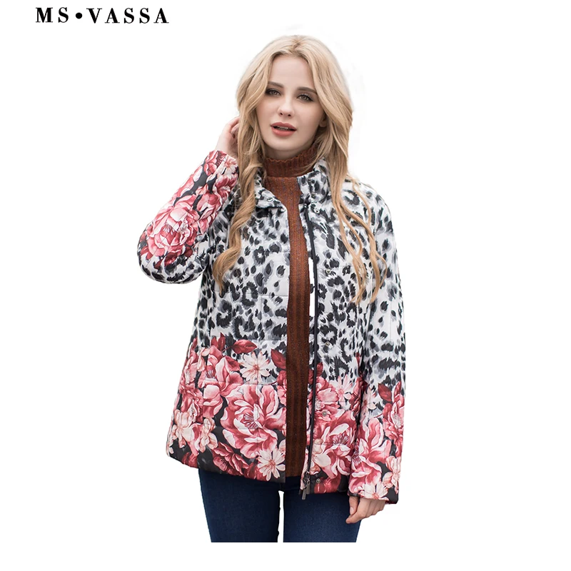 MS VASSA Ladies Jacket Autumn Winter Women Parkas placement print Padding jackets plus size 4XL 6XL stand up collar outerwear
MS VASSA Ladies Jacket Autumn Winter Women Parkas placement print Padding jackets plus size 4XL 6XL stand up collar outerwear