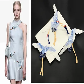 SASKIA 2Pcs Birds Patches for Clothing Embroidery Applique Sewing Dress Red-crowned Crane Decor DIY Embroidered Iron Stickers
SASKIA 2Pcs Birds Patches for Clothing Embroidery Applique Sewing Dress Red-crowned Crane Decor DIY Embroidered Iron Stickers