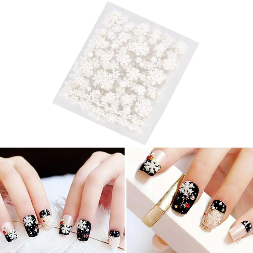 12 Sheets White Snowflakes Pattern 3D Flake Nail Decoration Water Transfer DIY Design Decals Decor Fashion Nail Glitter
12 Sheets White Snowflakes Pattern 3D Flake Nail Decoration Water Transfer DIY Design Decals Decor Fashion Nail Glitter