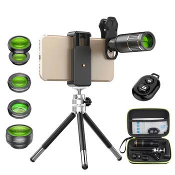 Universal Optic Mobile Phone Camera Lens 16x Telescope telephoto lens with tripod+ 5in1 fisheye wide for iphone Samsung Huawei
Universal Optic Mobile Phone Camera Lens 16x Telescope telephoto lens with tripod+ 5in1 fisheye wide for iphone Samsung Huawei