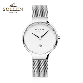 Switzerland SOLLEN Women Watches Luxury Brand Lady Quartz Watch Women Fashion Casual Auto Date Dress Wristwatch reloj mujer
Switzerland SOLLEN Women Watches Luxury Brand Lady Quartz Watch Women Fashion Casual Auto Date Dress Wristwatch reloj mujer