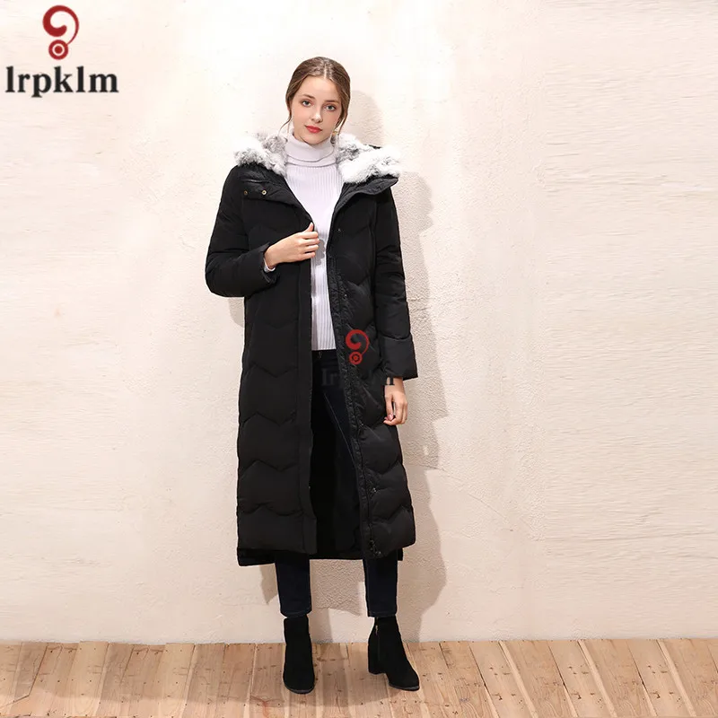 O1CN011JfEJarbg3AMpTe_!!6Women's Winter Jackets Hooded Long Down Jacket Detachable Rabbit Hair Doudoune Femme Hiver Black Women's Down Jacket 318312507 93681055 (7)