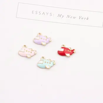 10pcs/lot 12*15MM Gold Color Tone Air plane Shape Enamel Charm Pendant Fit For Jewelry Bracelet Earring Making DIY
10pcs/lot 12*15MM Gold Color Tone Air plane Shape Enamel Charm Pendant Fit For Jewelry Bracelet Earring Making DIY