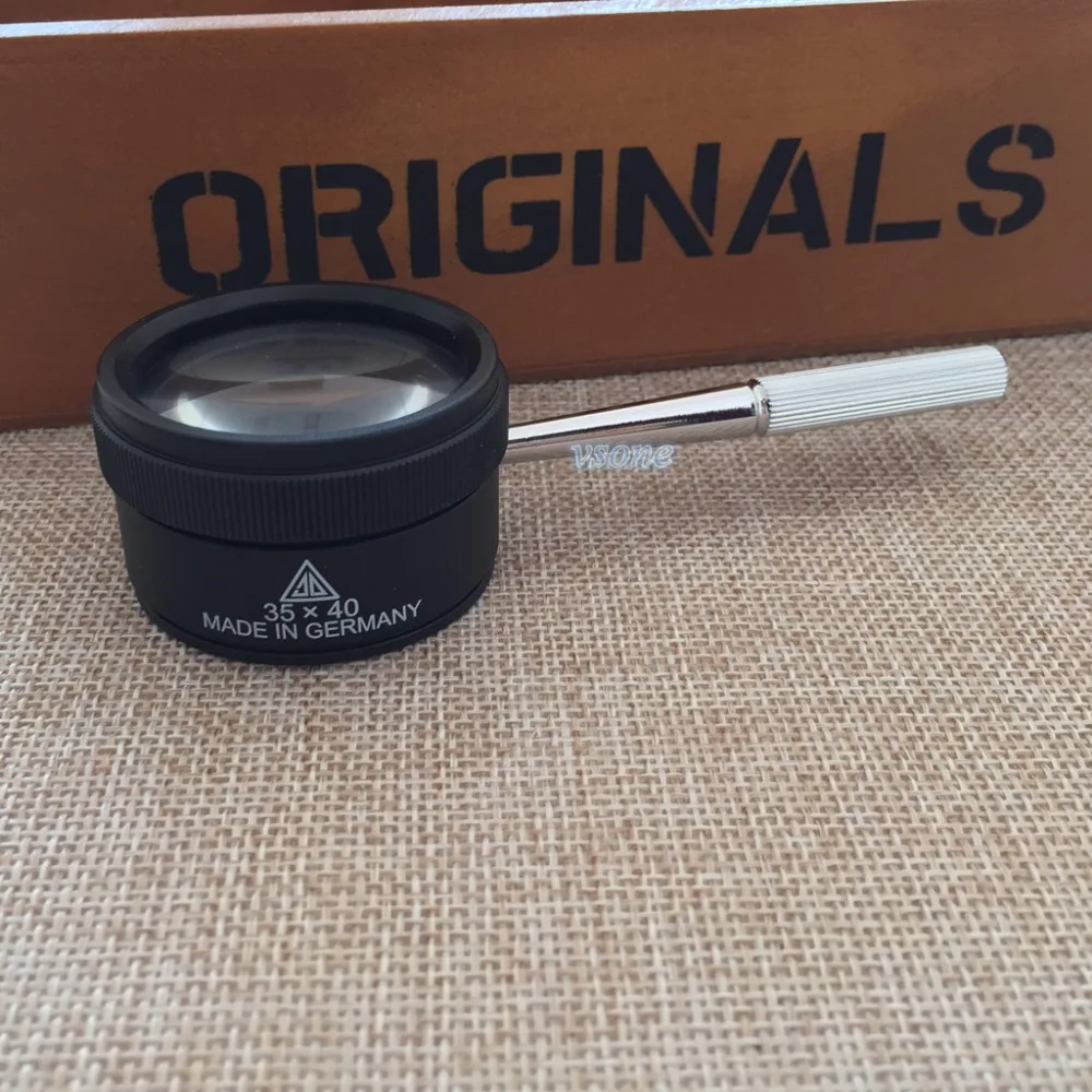 35X 38mm Magnifying Jeweler Loupe Zoom Glasses Hand Held Low Vision Pocket Portable Magnifier Fresnel Lens With Metal Handle
35X 38mm Magnifying Jeweler Loupe Zoom Glasses Hand Held Low Vision Pocket Portable Magnifier Fresnel Lens With Metal Handle