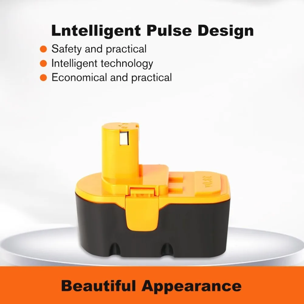 18V 3000mAh Ni-MH Rechargeable power tool battery For RYOBI P108 RB18L40 High Capacity saving energy Lasting power
18V 3000mAh Ni-MH Rechargeable power tool battery For RYOBI P108 RB18L40 High Capacity saving energy Lasting power