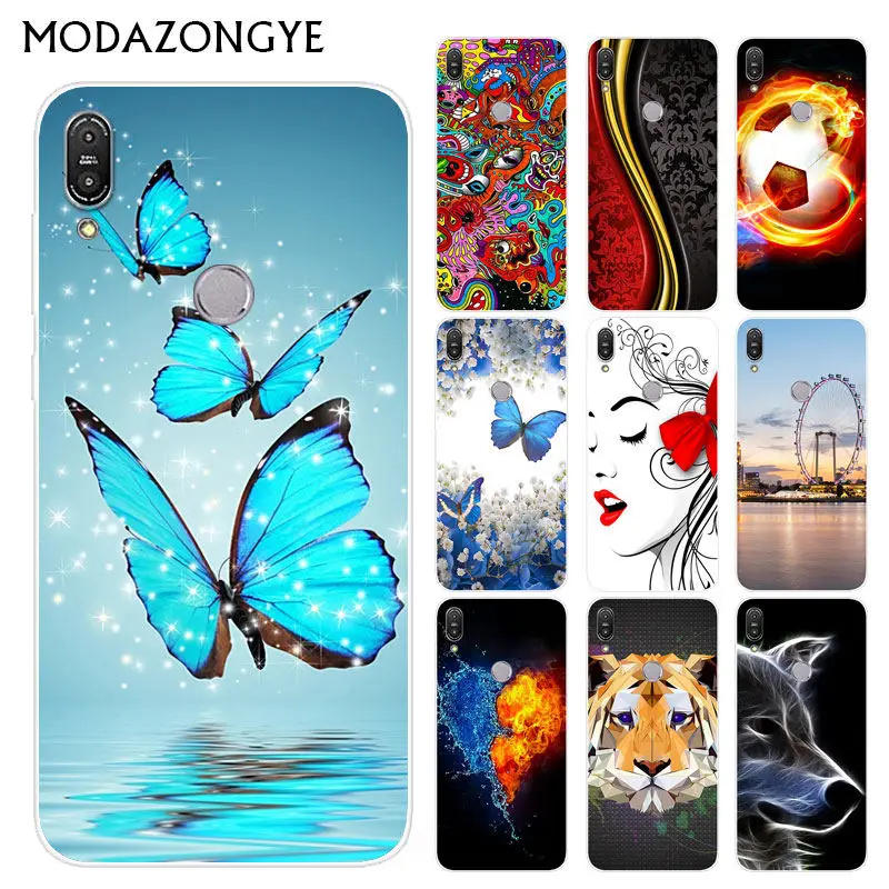 For ASUS Zenfone Max Pro M1 ZB602KL Case Silicone Painted Back Cover ZB ZB602 602 602KL KL X00TD Cartoon |