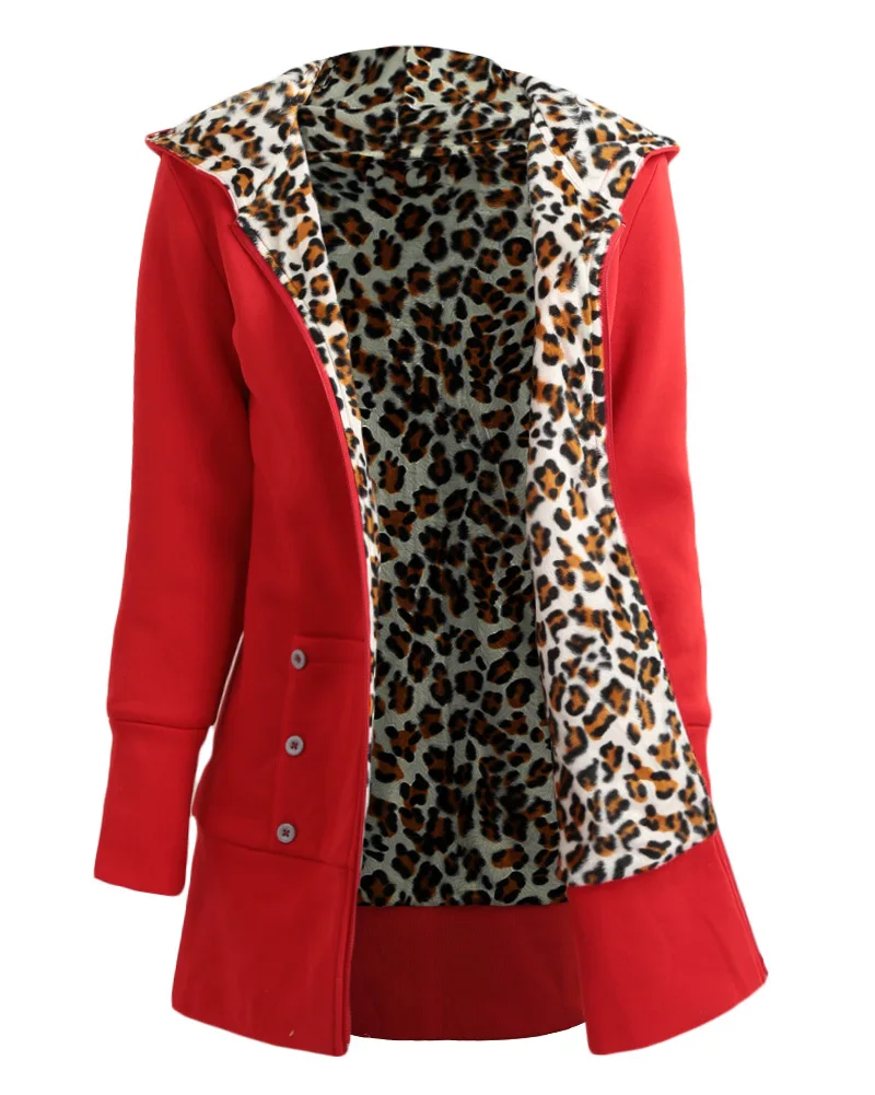 2019 New Fashion Winter Women Hoodies Coat Leopard Fleece Lining Zipper Warm Casual Hooded Outerwear Black/Red/Brown
2019 New Fashion Winter Women Hoodies Coat Leopard Fleece Lining Zipper Warm Casual Hooded Outerwear Black/Red/Brown
