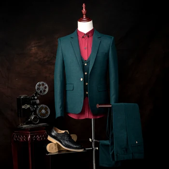 New Arrival Groom Tuxedo 13 Styles Groomsmen Notch Lapel Wedding/Dinner Suits Best Man Bridegroom (Jacket+Pants+Vest)B353
New Arrival Groom Tuxedo 13 Styles Groomsmen Notch Lapel Wedding/Dinner Suits Best Man Bridegroom (Jacket+Pants+Vest)B353