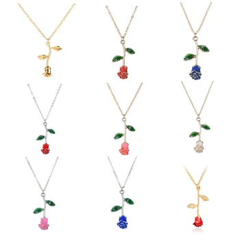 Delicate Rose Necklace & Pendants Flower Best Friends Vintage Charm Cute Women Jewelry necklace Multicolor is optional
Delicate Rose Necklace & Pendants Flower Best Friends Vintage Charm Cute Women Jewelry necklace Multicolor is optional