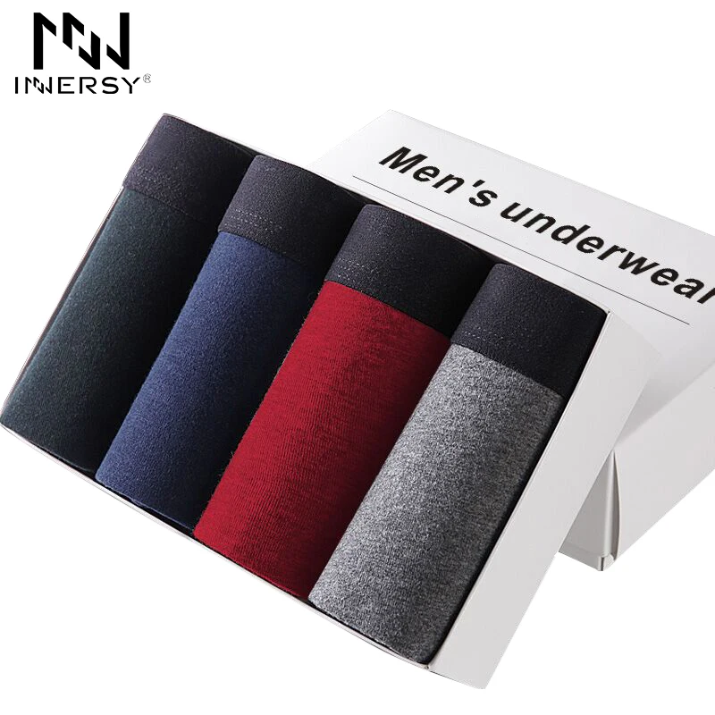 Innersy Shorts Mens 4Pcs\lot Underwear Soft Boxers Cotton Boxer Men Solid Boxer Shorts Plus Size Boxers Mens Underwear Lot
Innersy Shorts Mens 4Pcs\lot Underwear Soft Boxers Cotton Boxer Men Solid Boxer Shorts Plus Size Boxers Mens Underwear Lot
