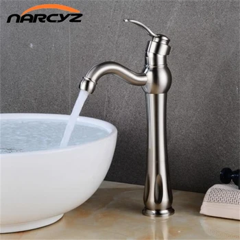 Basin Faucet Hot Cold Mixer Tap Crane Bathroom Sink Faucet Single Handle Hole Nickel Faucet Basin Taps Deck Vintage Wash XT-413
Basin Faucet Hot Cold Mixer Tap Crane Bathroom Sink Faucet Single Handle Hole Nickel Faucet Basin Taps Deck Vintage Wash XT-413
