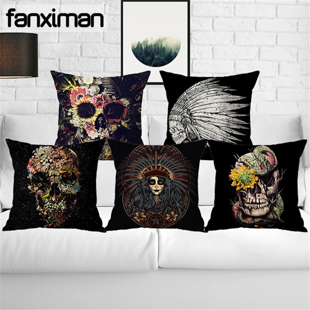 Tattoo Skull Art Linen Square Decorative Pillowcase Sofa Chair Car Seat Cushion Covers 45*45 CM Bay Window Throw Pillow Covers
Tattoo Skull Art Linen Square Decorative Pillowcase Sofa Chair Car Seat Cushion Covers 45*45 CM Bay Window Throw Pillow Covers