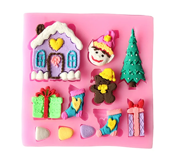 Christmas gift tree house models liquid silicone mold Christmas tree gift handmade fandont cake chocolate decorative mold
Christmas gift tree house models liquid silicone mold Christmas tree gift handmade fandont cake chocolate decorative mold
