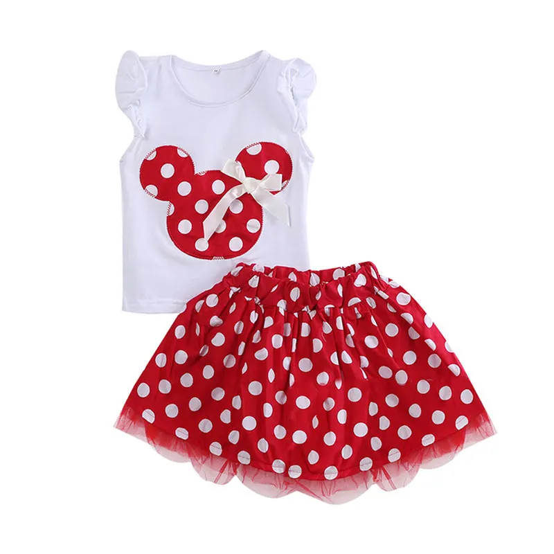 Girls Minnie Mouse Clothes Kids Baby Summer Ruffles Sleeveless T-shirt Tops Polka Dot Mesh Party Tutu Skirts Toddler Clothing
Girls Minnie Mouse Clothes Kids Baby Summer Ruffles Sleeveless T-shirt Tops Polka Dot Mesh Party Tutu Skirts Toddler Clothing