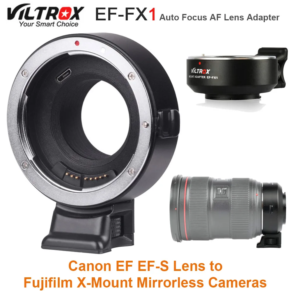 VILTROX EF-FX1 Auto Focus AF Lens Adapter for Canon EF EF-S Lens to Fujifilm X-T1 X-T2 X-T10 X-T20 X-A1 X-A2 X-Mount Cameras
VILTROX EF-FX1 Auto Focus AF Lens Adapter for Canon EF EF-S Lens to Fujifilm X-T1 X-T2 X-T10 X-T20 X-A1 X-A2 X-Mount Cameras